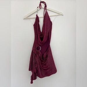 Outcast - Haven Mini Dress in Magenta Shimmer - Size XXS - Never Worn - NWOT